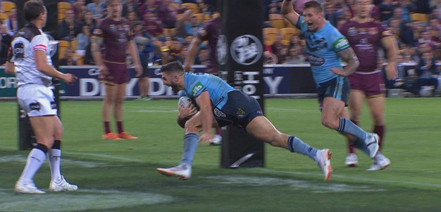 Tedesco gives Blues the halftime lead