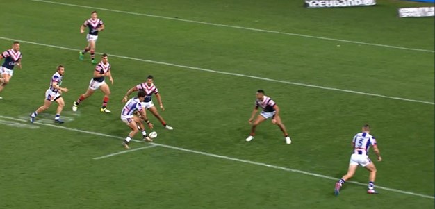 Rd 20: Roosters v Knights - Try 30th minute - Shaun Kenny-Dowall