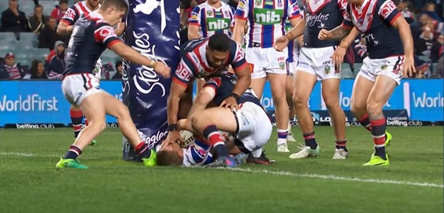 Rd 20: Roosters v Knights - No Try 76th minute