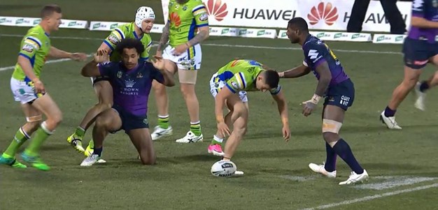 Rd 20: Raiders v Storm - No Try 63rd minute