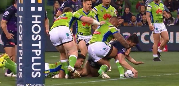 Rd 26: Storm v Raiders - Try 7th minute - Jesse Bromwich