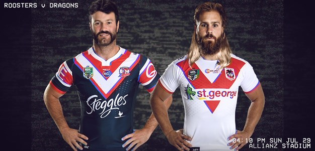 Roosters v Dragons - Round 20