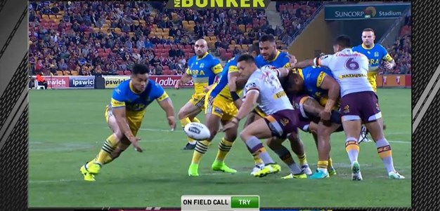 Rd 25: Broncos v Eels - Try 1st minute - Kirisome Auva'a