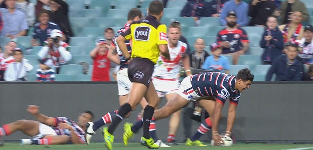 Mitchell's second try extends Roosters lead