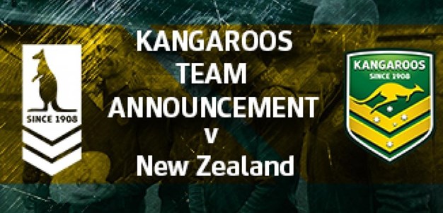 Kangaroos Team Announcement v NZ Final