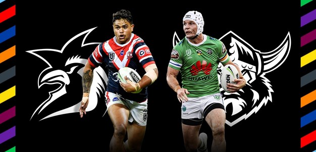 Roosters v Raiders - Round 9