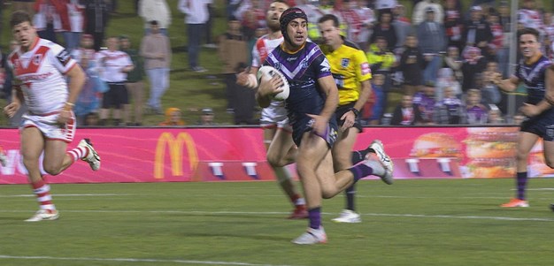 Hughes finishes after props break it open