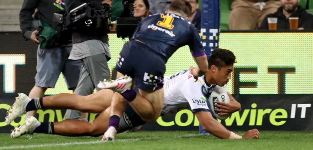 Taulagi dives over for the opener