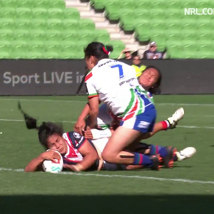 Taufa scores the first try of NRLW season two