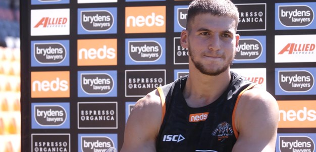 Wests Tigers create own atmosphere with family and fan photos in sheds