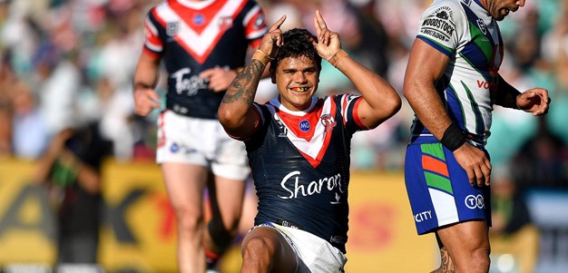 Last time they met: Roosters v Warriors - Round 22, 2019