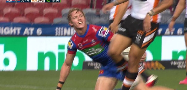 Crossland crosses for his first NRL try