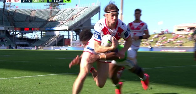 First touch. First NRL try for Cody Ramsey
