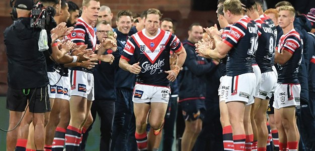 Roosters honour Aubusson pre-match in touching moment