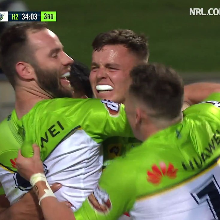 Kai O'Donnell gets his first try in the NRL