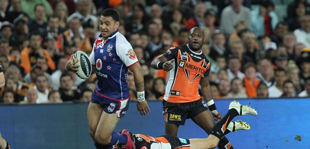 The final moments of the Wests Tigers-Warriors 2011 SF