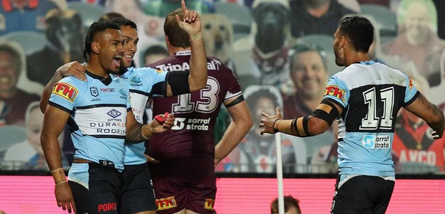 Sharks' top five tries of 2020