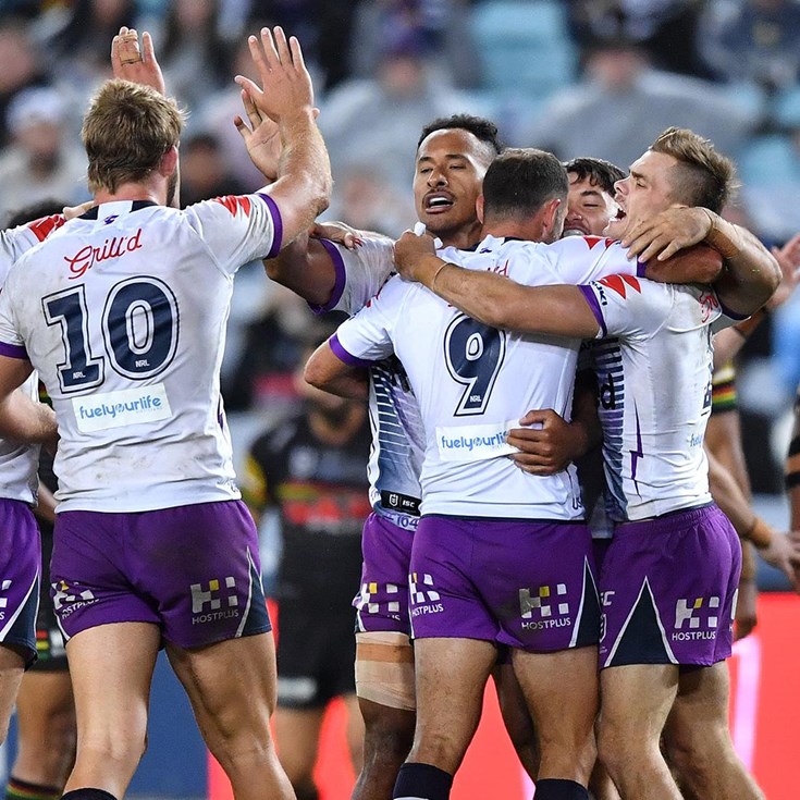 The final moments of the Storm-Panthers grand final