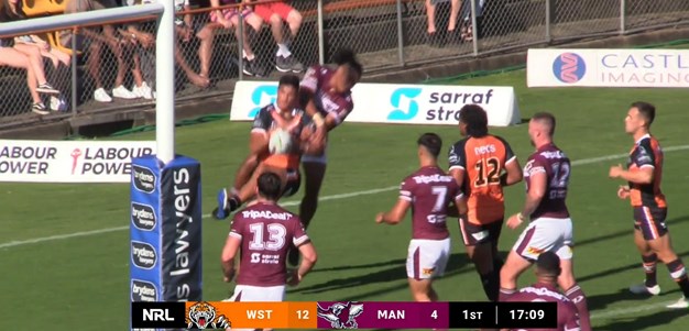 Weekes on the spot as Wests Tigers spill the ball at the back