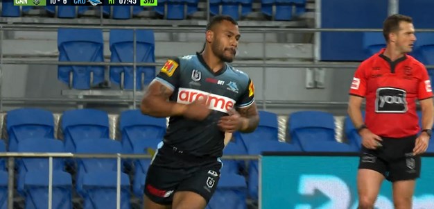 Cronulla into the lead with a try to Katoa