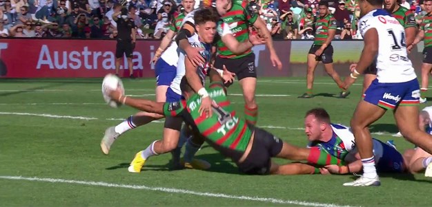 The skill from Latrell Mitchell here is mind-boggling