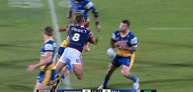 JWH tackles two Eels at once and forces a mistake