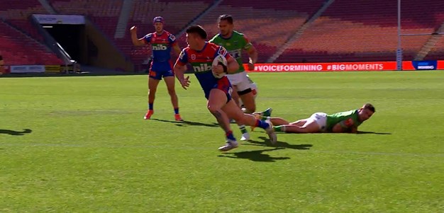 Ponga hits Best and his big centre does the rest