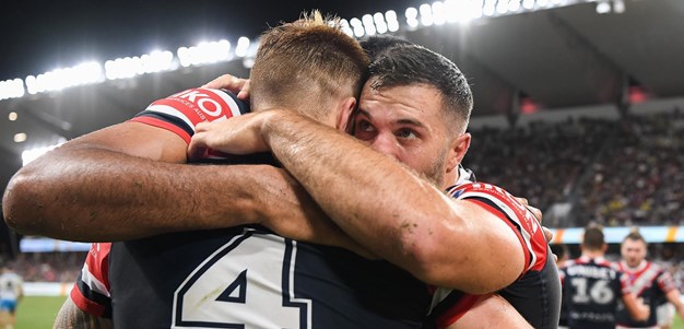 Relive the final crazy minute of Roosters v Titans