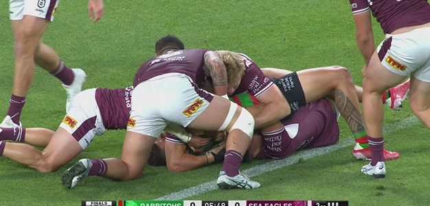 Desperation defence early from the Sea Eagles stops Paulo