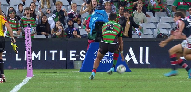 Latrell denied a try by millimetres