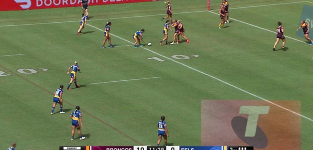 Ellie Johnston charges to hit back for the Eels