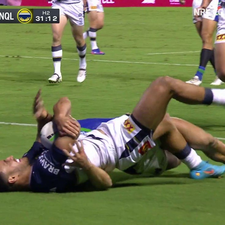 Holmes' fancy footwork gets him a try
