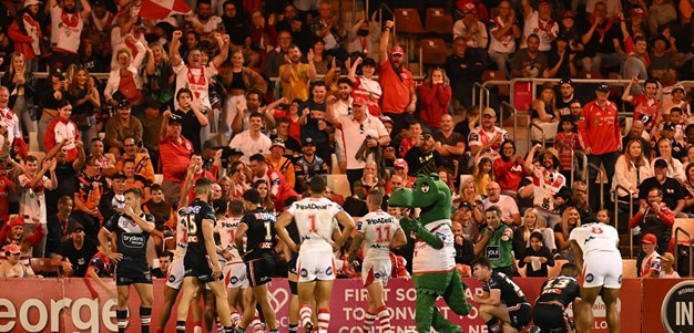 Dragons hold on after tense finish