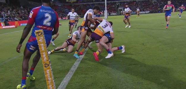 Desperate defence from the Broncos