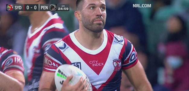 Brave Tedesco gets crunched by Kikau