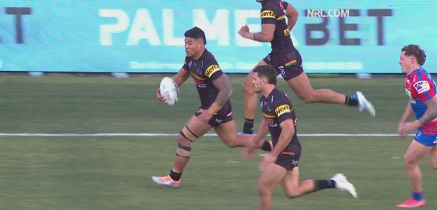 Penrith take advantage of a Knights mistake