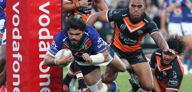Captain Tohu scores the first try back at Mt Smart Stadium