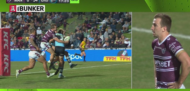 Manly can't get the ball down again