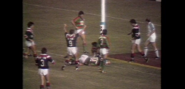 The first time the Roosters and Rabbitohs met at the SFS