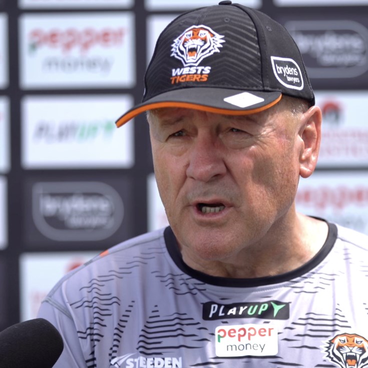 'Just a little fancier': Sheens chats at Wests Tigers 'Field Day'