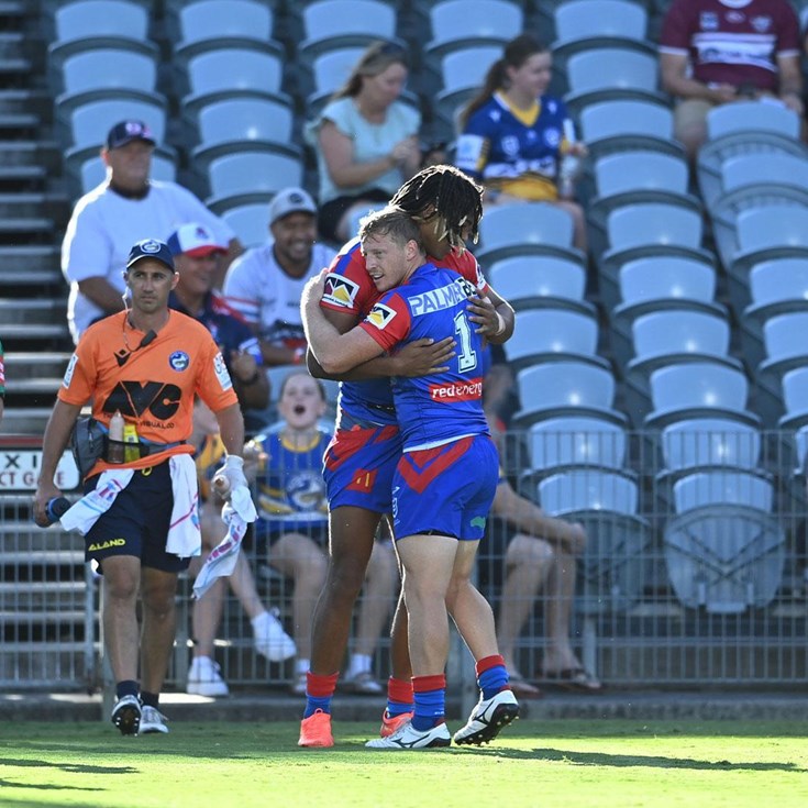 Newcastle Knights flyer on song early