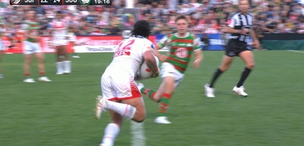 Jaydn Su'A try from Ben Hunt pass