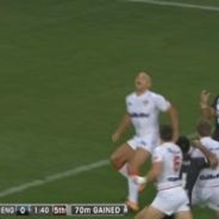Four Nations: TRY Jason Nightingale (2nd min)