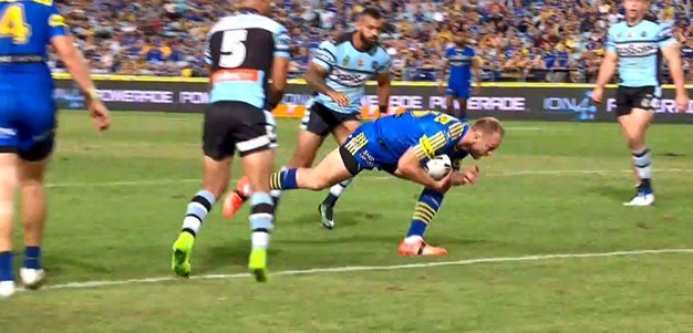 Rd 4: Eels v Sharks - Try 39th minute - David Gower