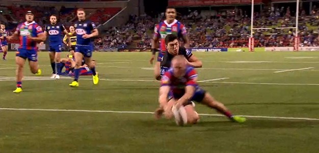 Rd 6: Knights v Bulldogs - No Try 6th minute - Nathan Ross