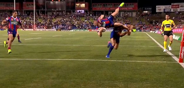 Rd 6: Knights v Bulldogs - Try 21st minute - Nathan Ross