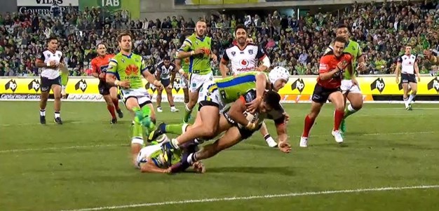 Rd 7: Raiders v Warriors - No Try 37th minute