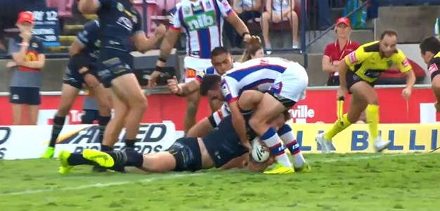 Rd 8: Cowboys v Knights - Try 8th minute - Gavin Cooper