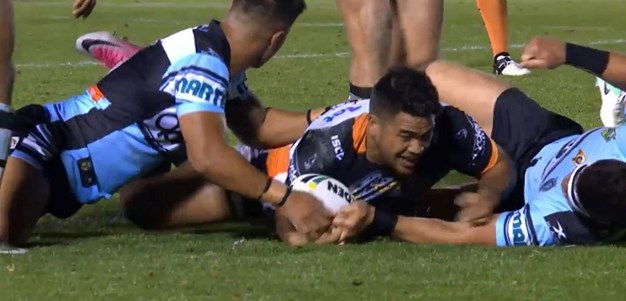 Rd 15: Sharks v Tigers - Try 34th minute - Esan Marsters