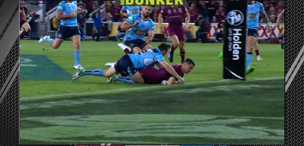 SOO 3: Maroons v Blues - No Try 18th minute - Cooper Cronk